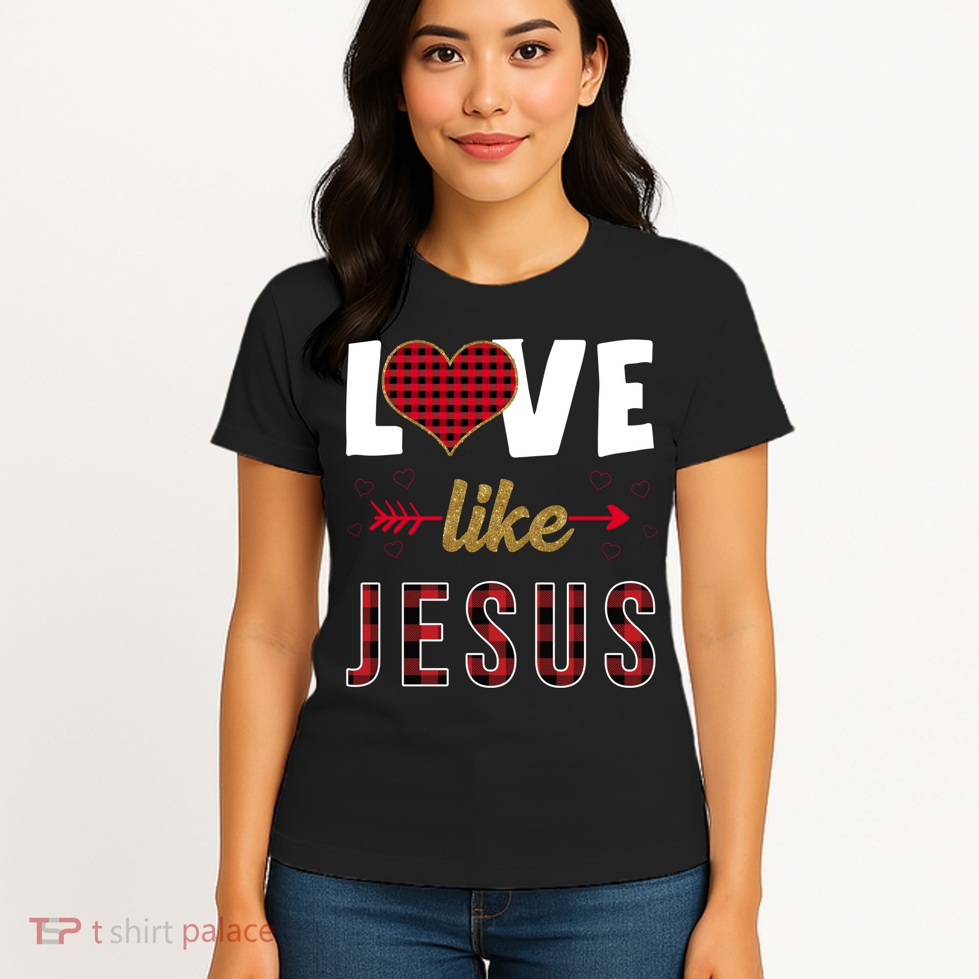 Love Like Jesus Cute Leopard Women's T-Shirt