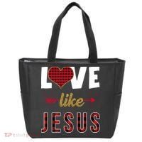 Love Like Jesus Cute Leopard Tote Bag thumb 0