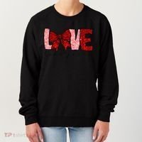 Love Like Jesus Coquette Bow Valentine Women's Sweatshirt thumb 0