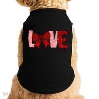 Love Like Jesus Coquette Bow Valentine Doggie Tank thumb 0