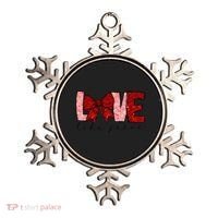 Love Like Jesus Coquette Bow Valentine Ornament thumb 0