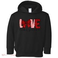 Love Like Jesus Coquette Bow Valentine Toddler Hoodie thumb 0