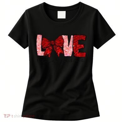 Love Like Jesus Coquette Bow Valentine Women's T-Shirt