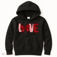 Love Like Jesus Coquette Bow Valentine Kids Hoodie thumb 0