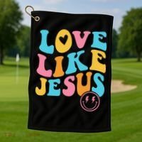 Love Like Jesus Golf Towel thumb 1