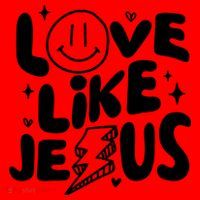 Love Like Jesus Christian Church Santa Hat thumb 1