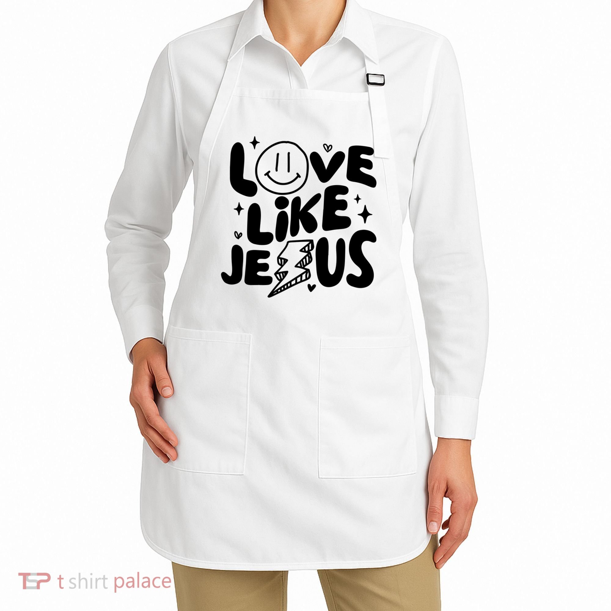 Love Like Jesus Christian Church Apron