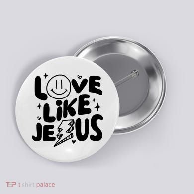 Love Like Jesus Christian Church Button