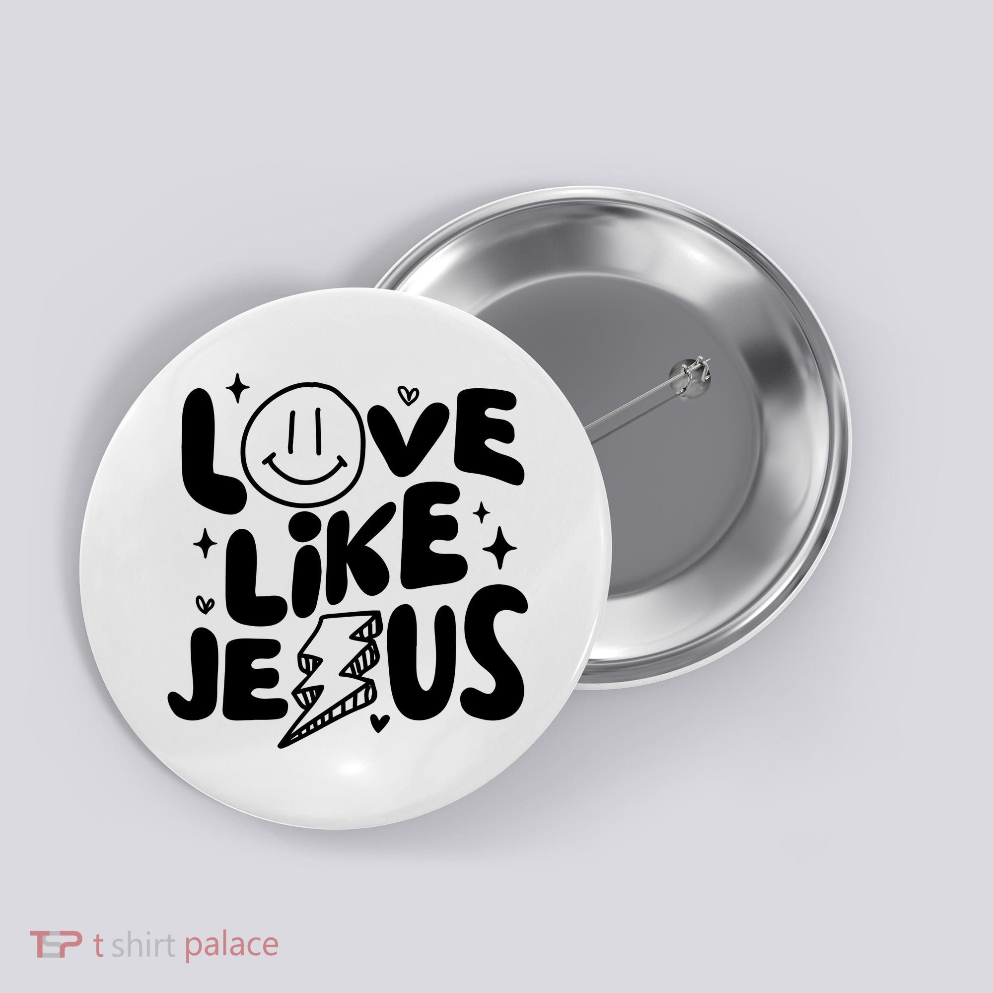 Love Like Jesus Christian Church Button