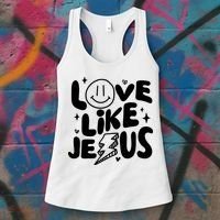 Love Like Jesus Christian Church Women's Tank Top thumb 3