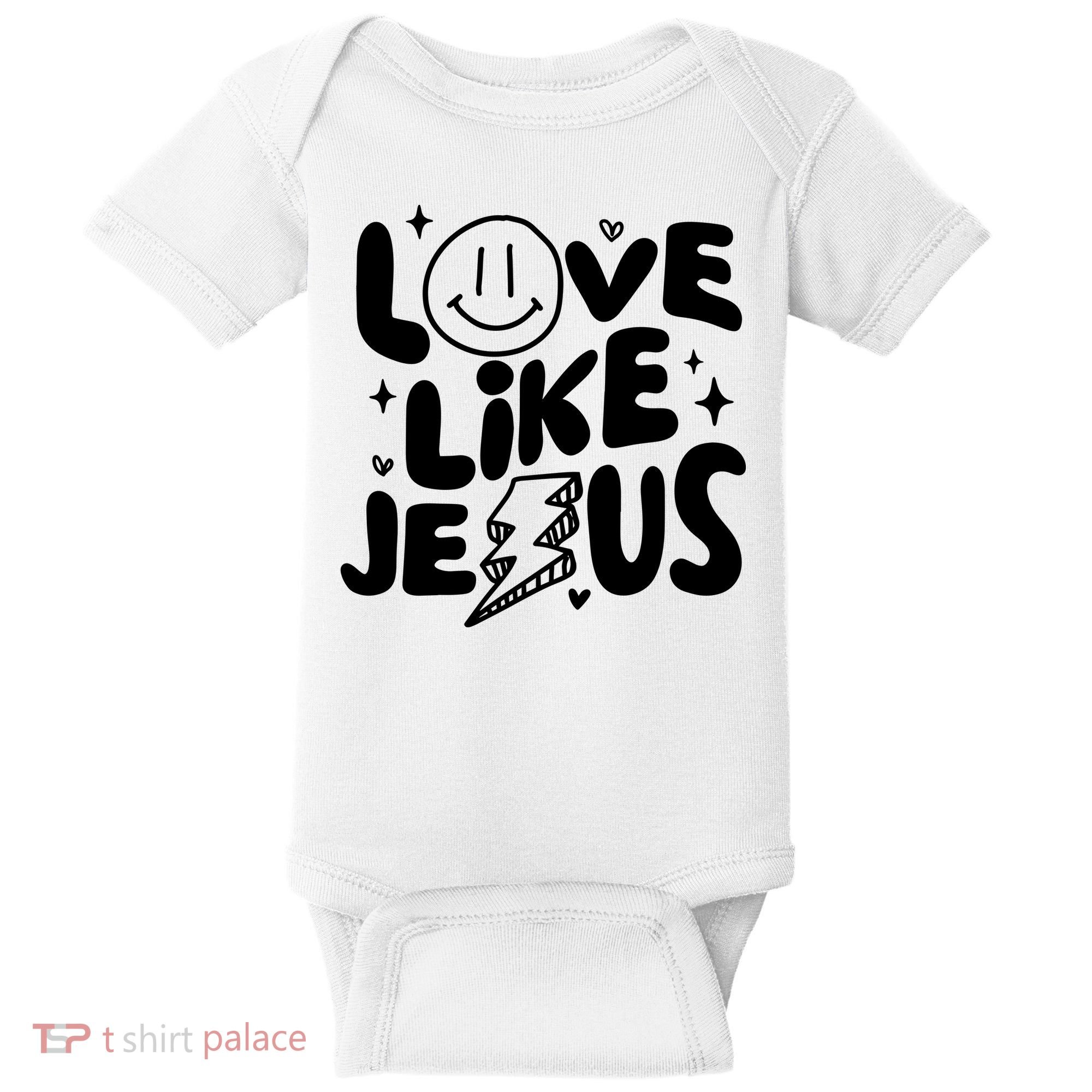 Love Like Jesus Christian Church Baby Bodysuit