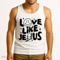 Love Like Jesus Christian Church Tank Top thumb 3