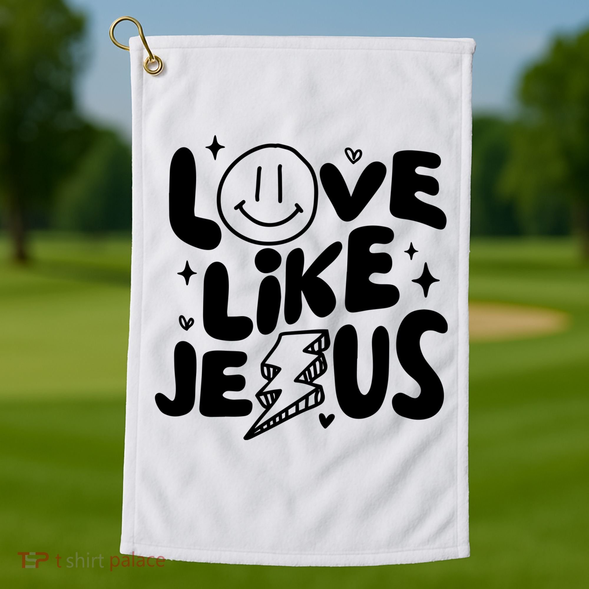 Love Like Jesus Christian Church Golf Towel
