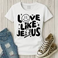 Love Like Jesus Christian Church Women's T-Shirt thumb 3