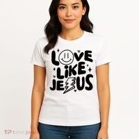 Love Like Jesus Christian Church Women's T-Shirt thumb 4