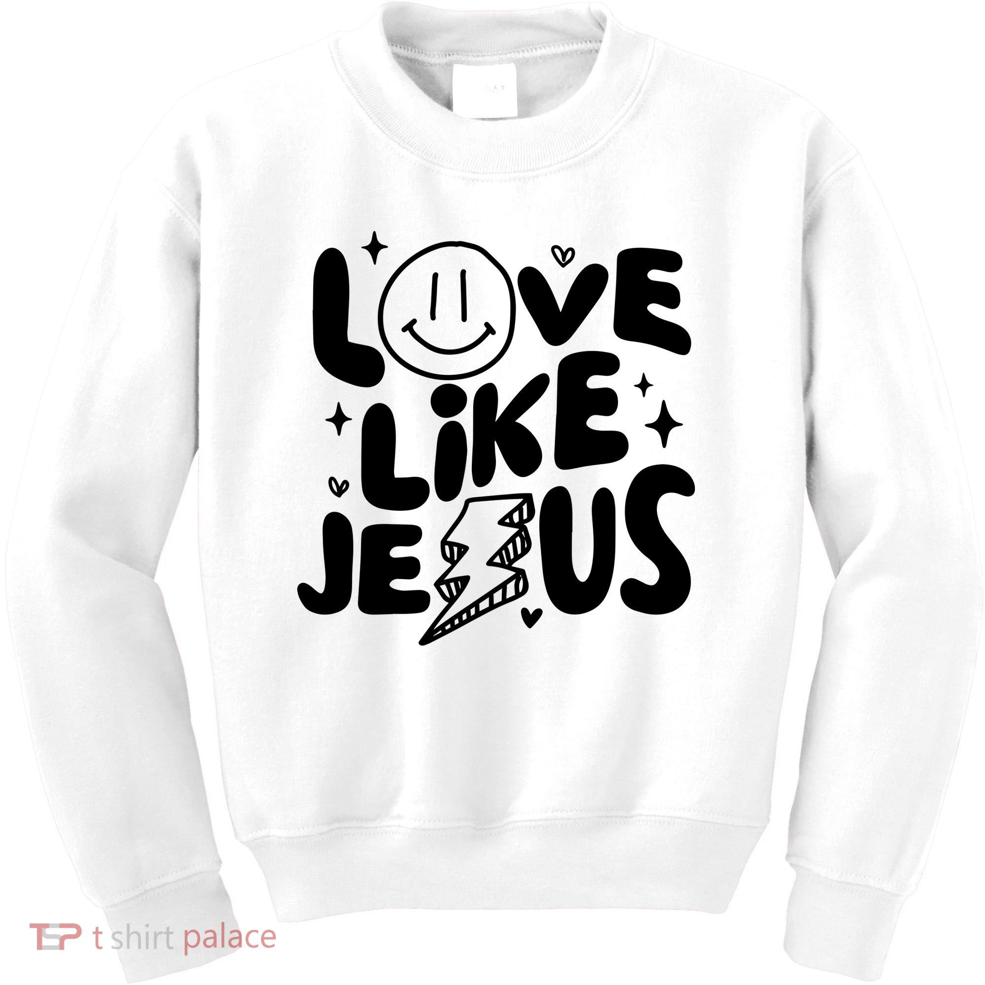 Love Like Jesus Christian Church Kids Sweatshirt