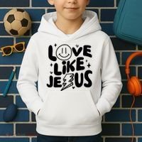 Love Like Jesus Christian Church Kids Hoodie thumb 2