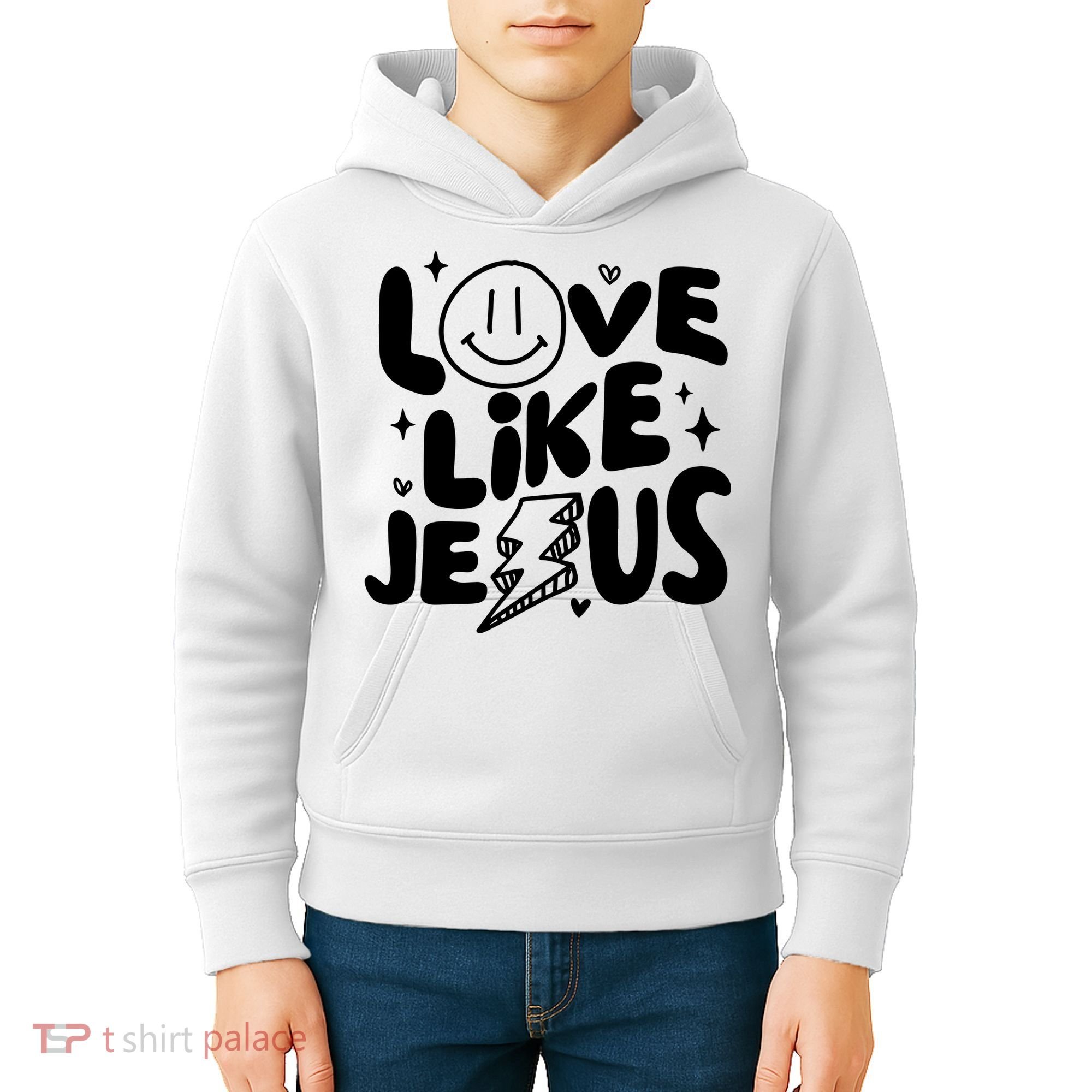 Love Like Jesus Christian Church Kids Hoodie