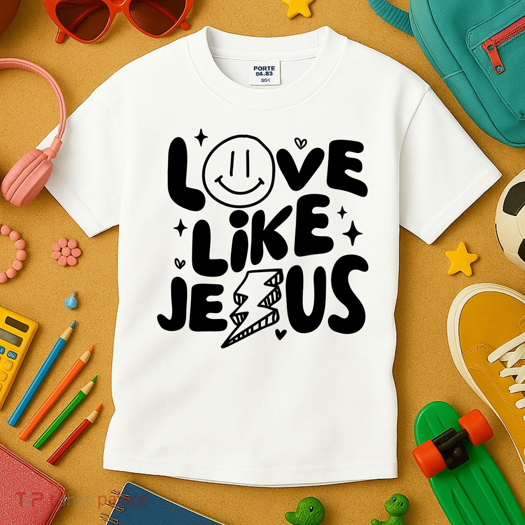 Love Like Jesus Christian Church Kids T-Shirt