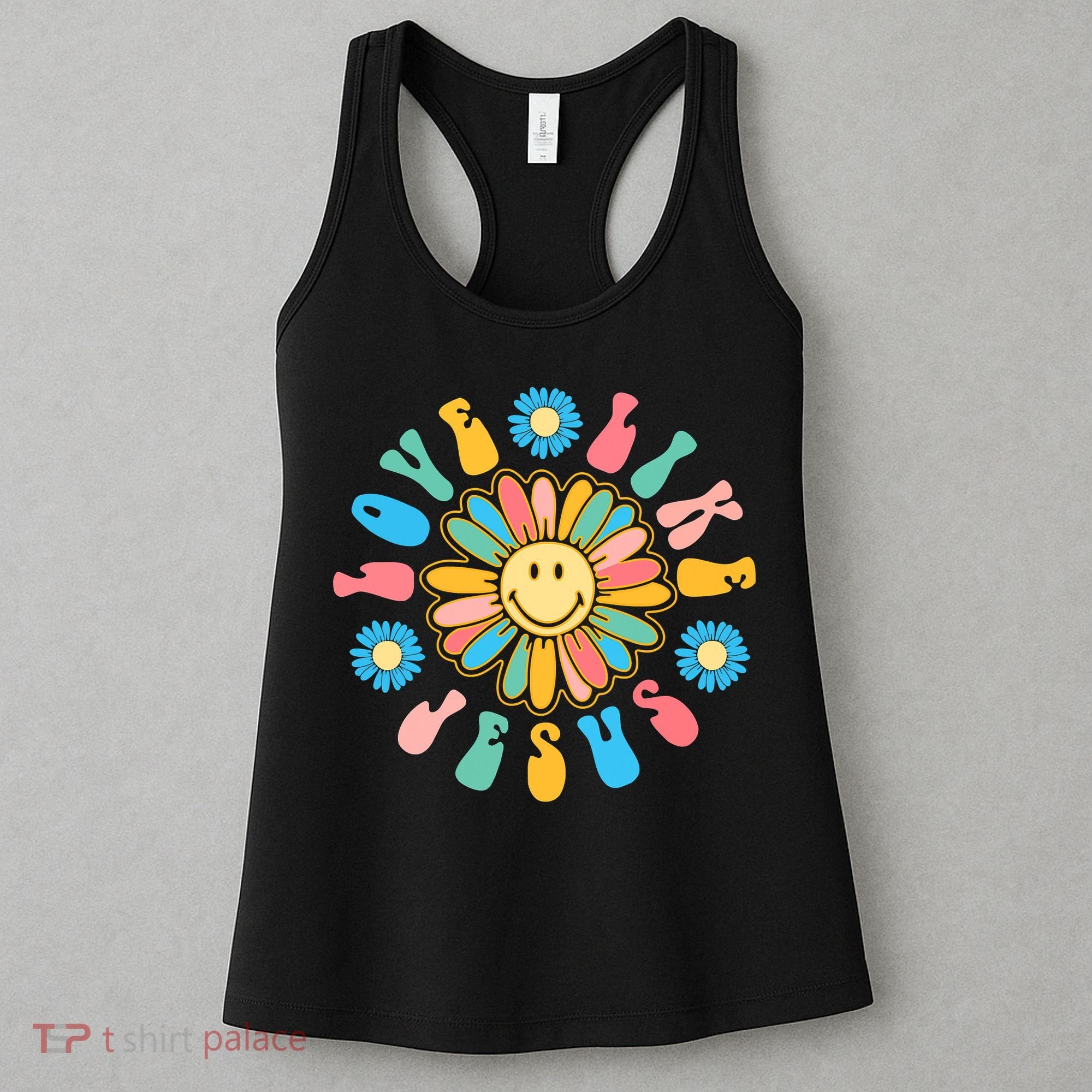 Love Like Jesus Religious God Funny Christian Women's Tank Top