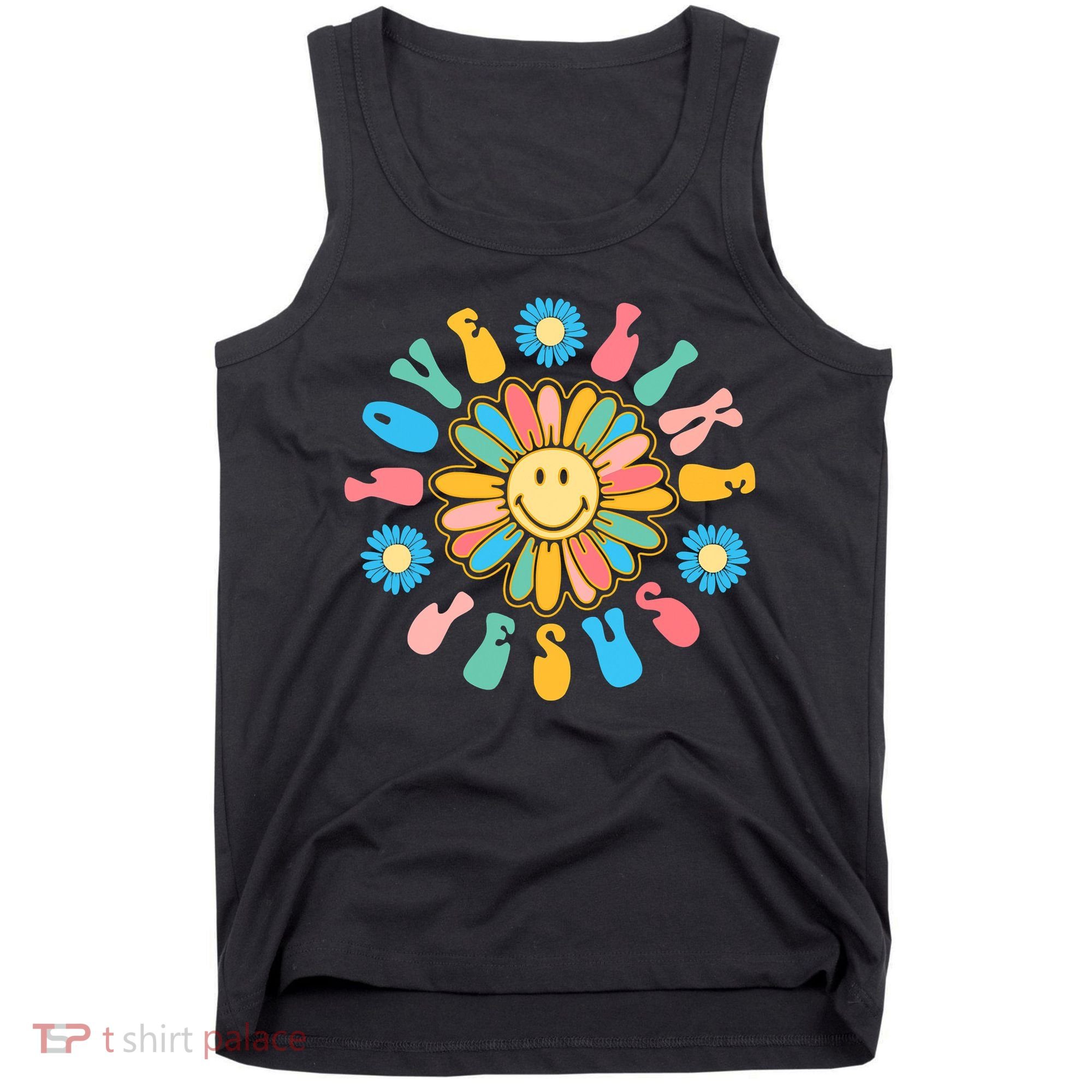 Love Like Jesus Religious God Funny Christian Tank Top
