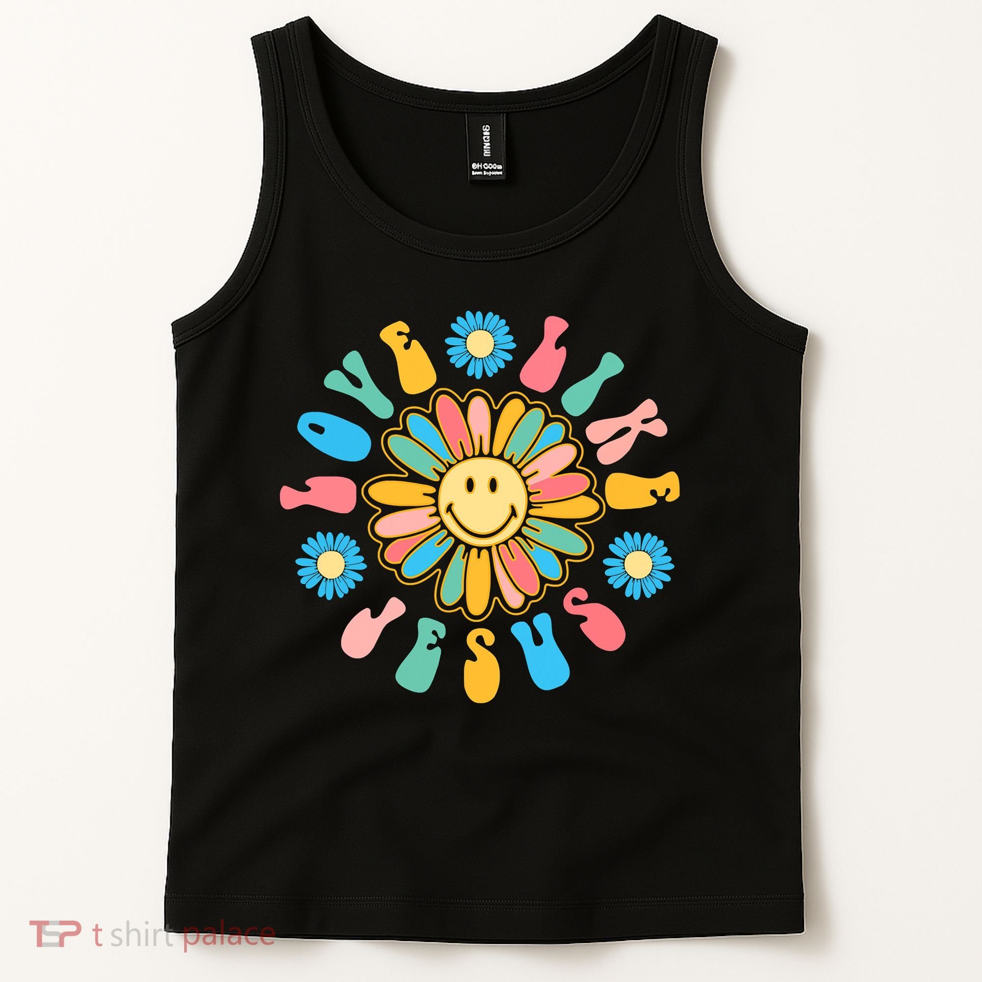 Love Like Jesus Religious God Funny Christian Tank Top