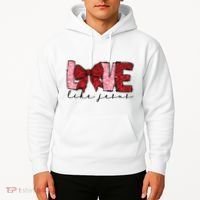 Love Like Jesus Valentine Coquette Valentine Hoodie thumb 2