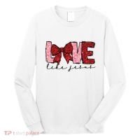 Love Like Jesus Valentine Coquette Valentine Long Sleeve Shirt thumb 0