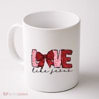 Love Like Jesus Valentine Coquette Valentine Coffee Mug thumb 0