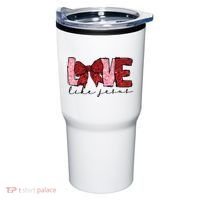 Love Like Jesus Valentine Coquette Valentine Tumbler thumb 0