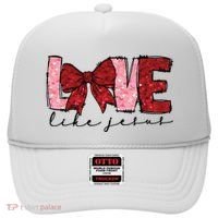 Love Like Jesus Valentine Coquette Valentine Hat thumb 0