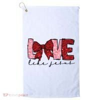 Love Like Jesus Valentine Coquette Valentine Golf Towel thumb 0