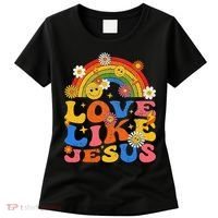 Love Like Jesus Positive Catholic Preppy Retro Christian Women's T-Shirt thumb 0