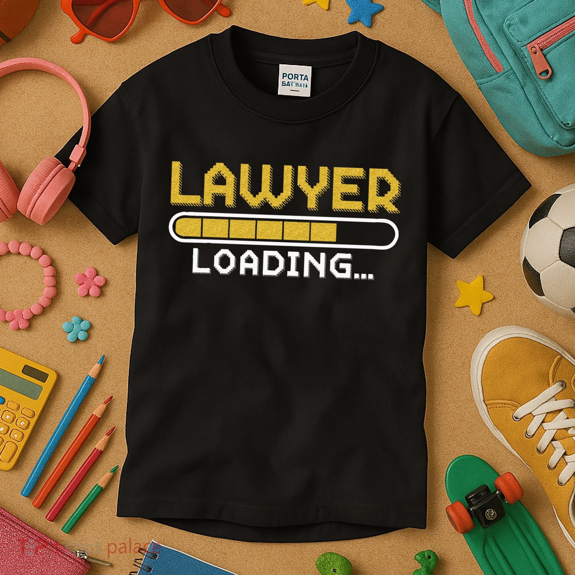 Lawyer Loading Judge Law Justice Attorney Lawyer Kids T-Shirt