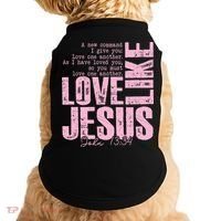 Love Like Jesus John 13:34 Doggie Tank thumb 0