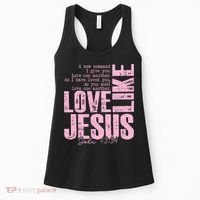 Love Like Jesus John 13:34 Women's Tank Top thumb 0
