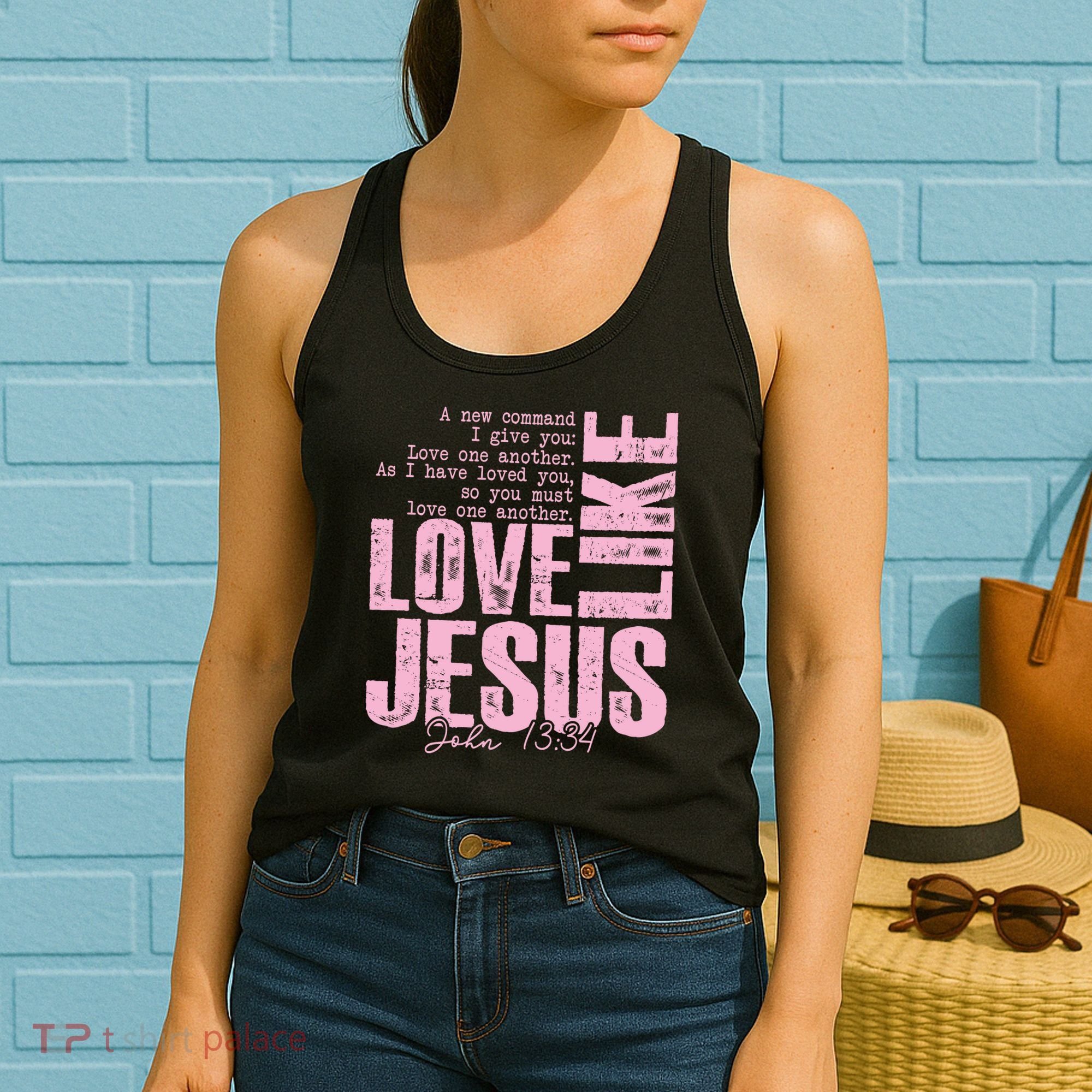 Love Like Jesus John 13:34 Women's Tank Top
