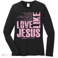 Love Like Jesus John 13:34 Women's Long Sleeve Shirt thumb 0