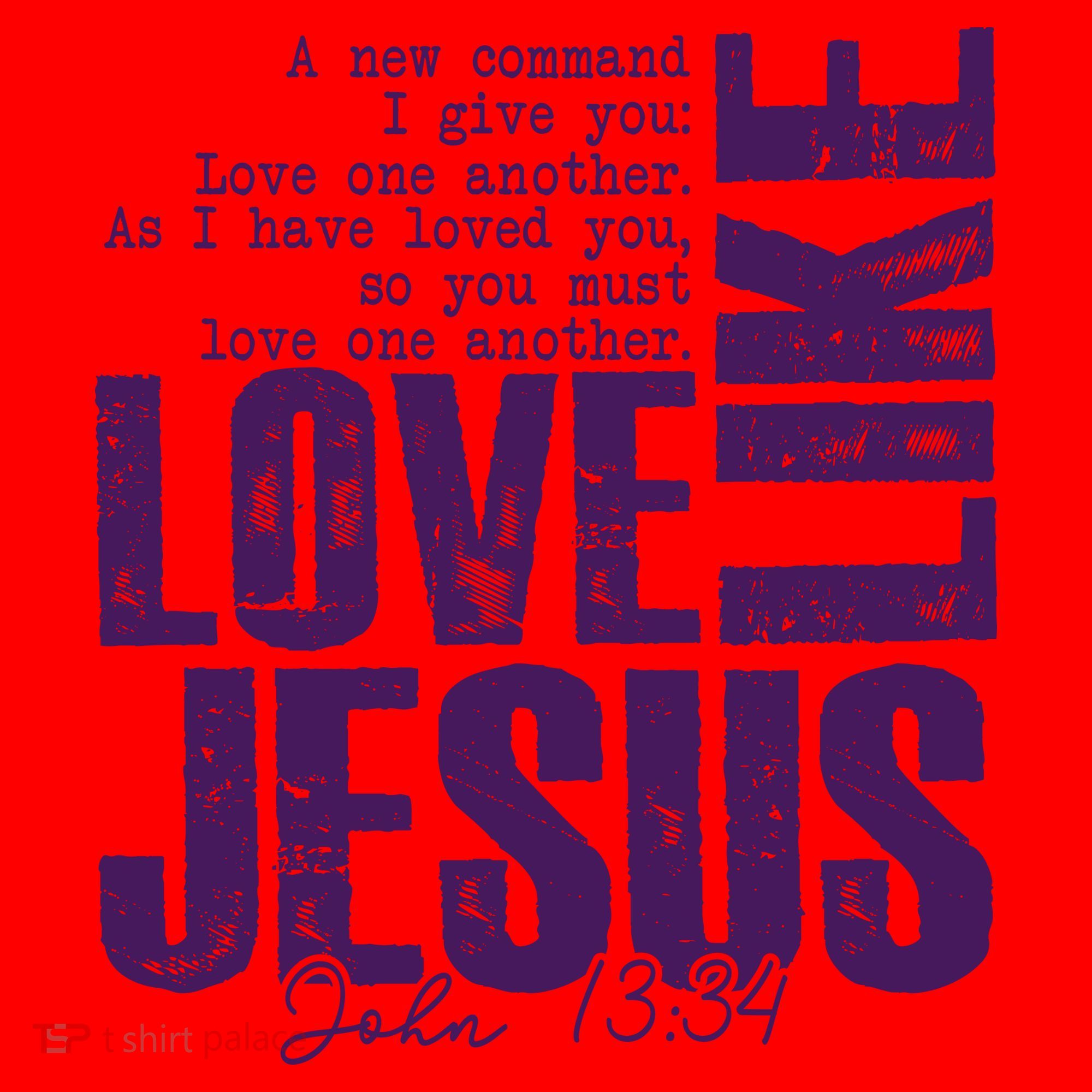Love Like Jesus John 13:34 Santa Hat