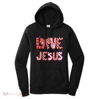 Love Like Jesus Coquette Bow Valentine Day Girl Women Women's Hoodie thumb 0