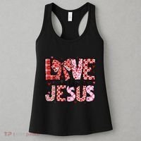 Love Like Jesus Coquette Bow Valentine Day Girl Women Women's Tank Top thumb 3