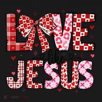 Love Like Jesus Coquette Bow Valentine Day Girl Women Women's Tank Top thumb 5