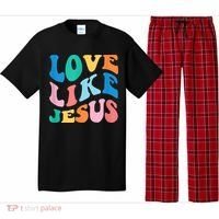 Love Like Jesus Graphic Tee Pajama Set thumb 0