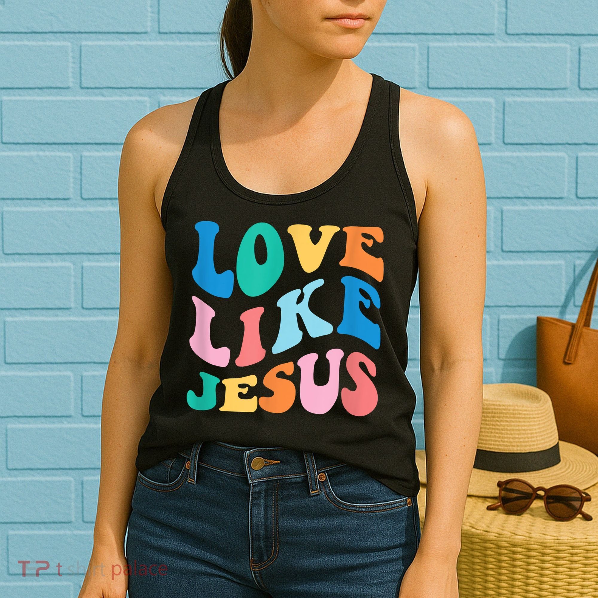 Love Like Jesus Graphic Tee Women's Tank Top