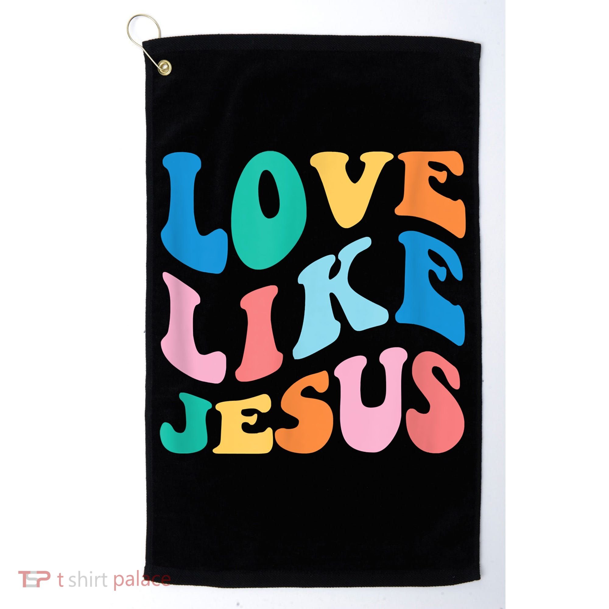 Love Like Jesus Graphic Tee Golf Towel