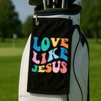 Love Like Jesus Graphic Tee Golf Towel thumb 2
