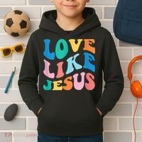 Love Like Jesus Graphic Tee Kids Hoodie thumb 2