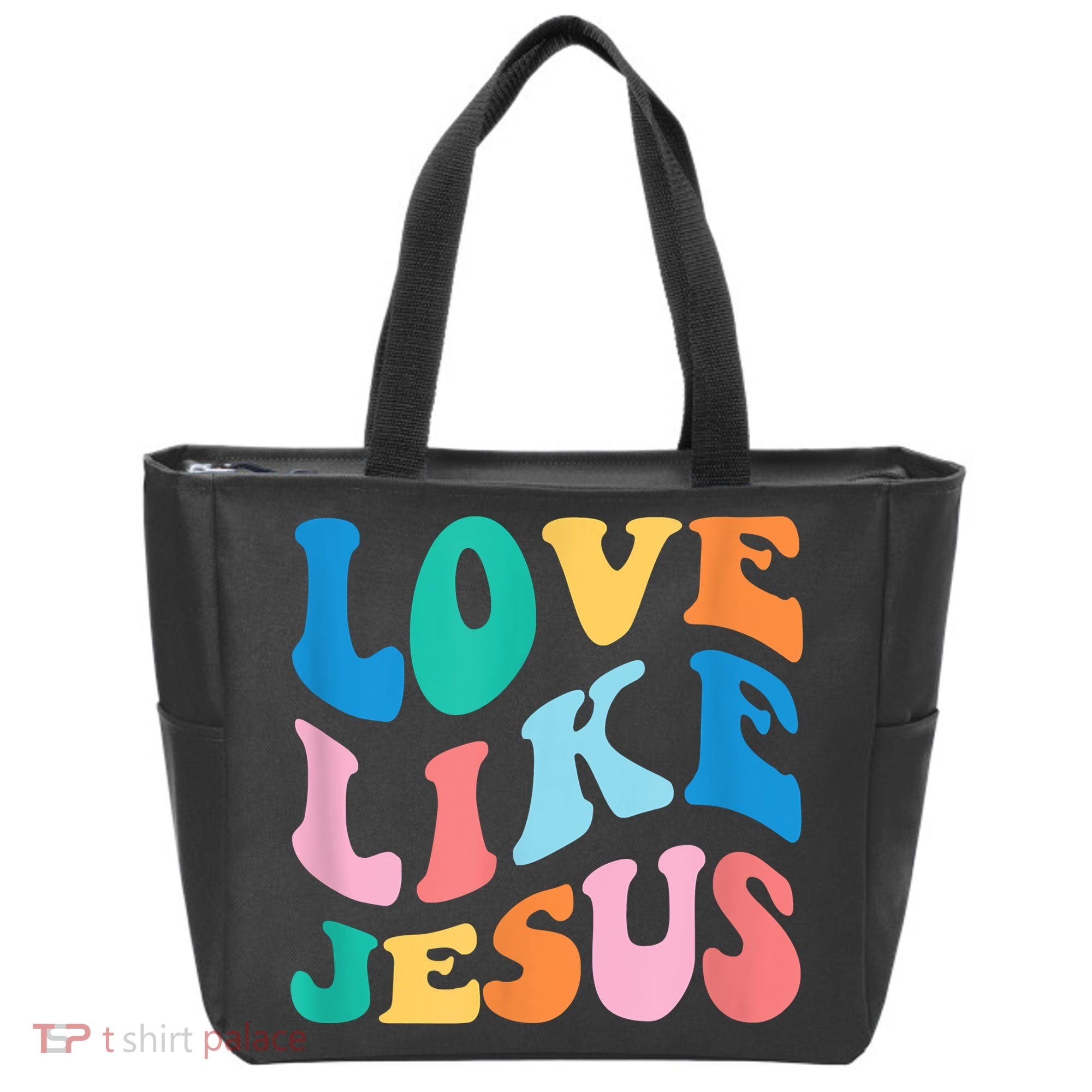 Love Like Jesus Graphic Tee Tote Bag