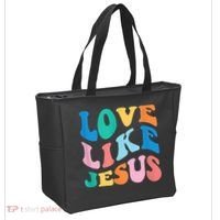 Love Like Jesus Graphic Tee Tote Bag thumb 2