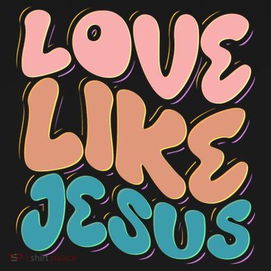 Love Like Jesus Drawstring Bag